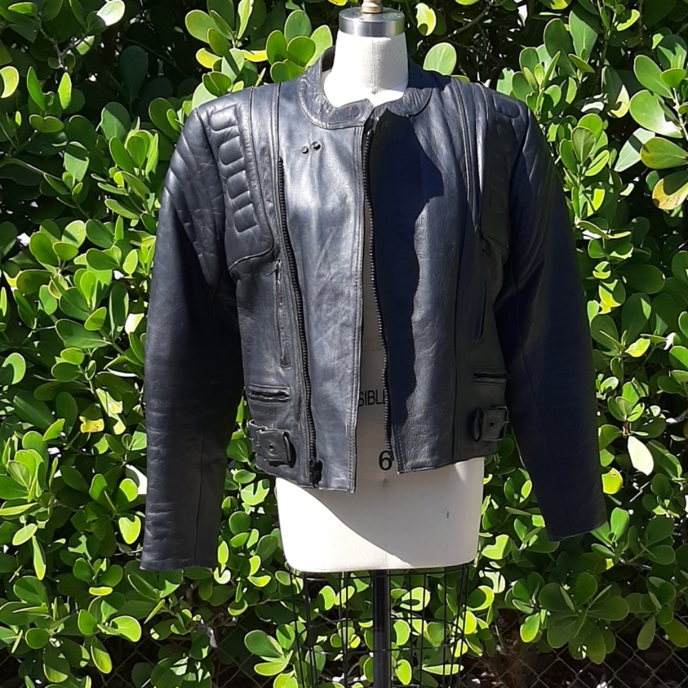 Protech leather apparel black leather jacket
